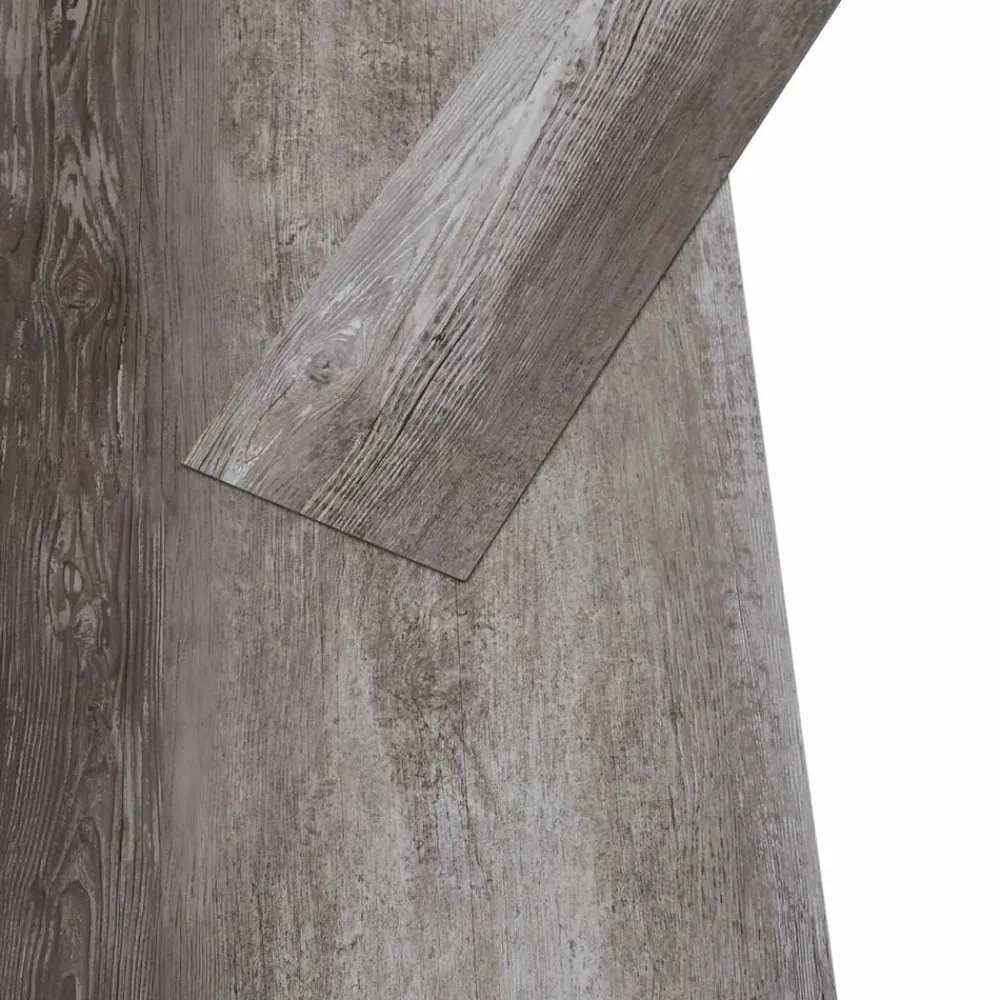 Bouwmaterialen*vidaXL Zelfklevende Vloerplank 32 pcs Gestreept Hout 4,46 m² PVC Gestreept houtkleurig