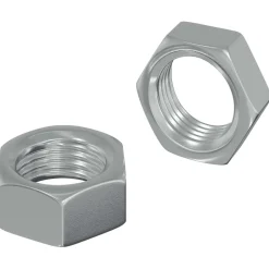 Bouwbeslag*vidaXL Zeshoekige Moer 2 pcs Zilver M6 Metaal