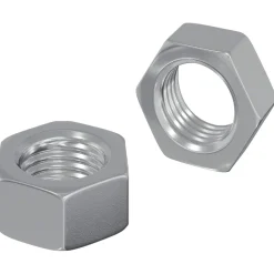 Zeshoekige Moer 2 pcs Zilver M6 Metaal>vidaXL Outlet