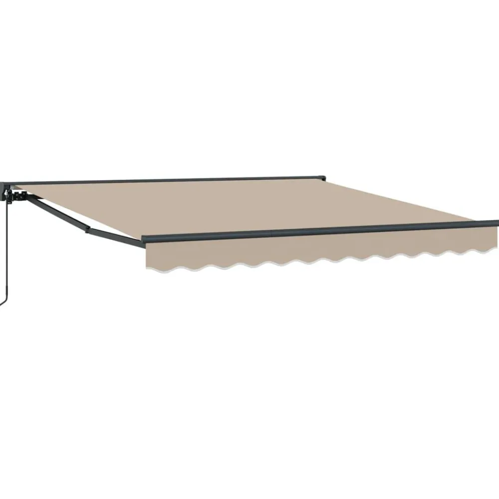 Zijde Frame Beige 300 x 250 cm Polyester met PU-coating>vidaXL Best