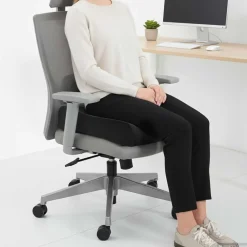 Linnengoed*vidaXL Zitkussen Effen 40 x 40 x 13 cm PU Schuim Zwart