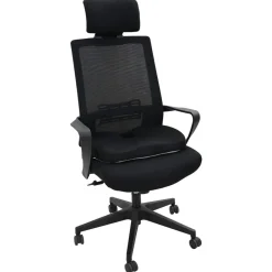 Linnengoed*vidaXL Zitkussen Éénkleurig 47 x 36,5 x 8 cm Traagschuim Zwart