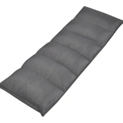 Stoelen*vidaXL Zitkussen voor op de vloer inklapbaar stof grijs