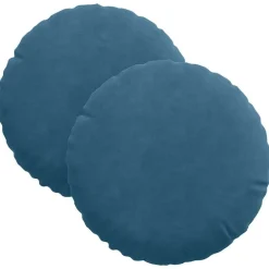 Zitkussens 2 pcs Ø30 x 13 cm Fluweel>vidaXL Discount