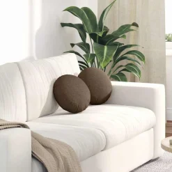 Zitkussens 2 pcs Ø30 x 13 cm Stof>vidaXL Sale