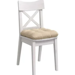 Woon- & Tuinaccessoires*vidaXL Zitkussens 4 pcs Crème 40 x 40 cm Microvezel Stof Crème