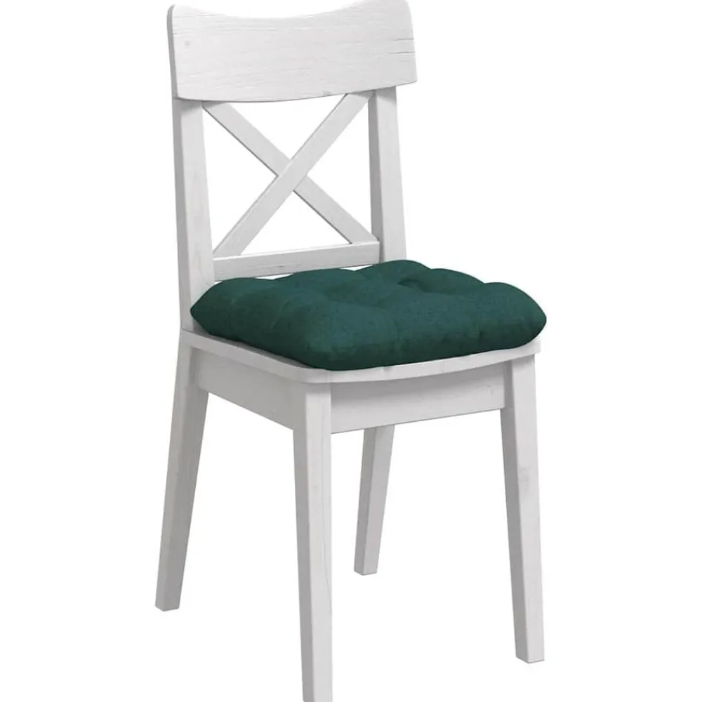 Woon- & Tuinaccessoires*vidaXL Zitkussens 4 pcs 40 x 40 x 12 cm Stof Donkergroen