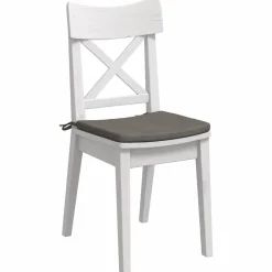 Woon- & Tuinaccessoires*vidaXL Zitkussens 4 pcs 40 x 40 x 3 cm Katoen Stof Lichtgrijs