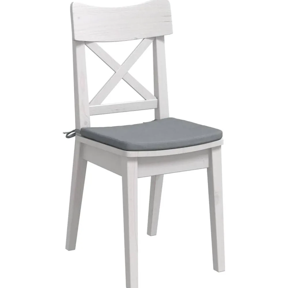 Woon- & Tuinaccessoires*vidaXL Zitkussens 4 pcs 40 x 40 x 3 cm Stof Lichtgrijs