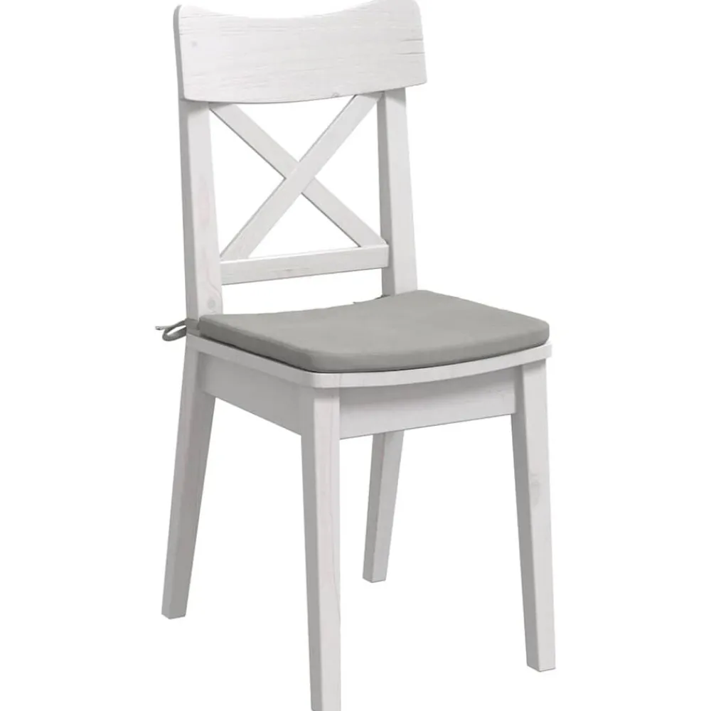 Woon- & Tuinaccessoires*vidaXL Zitkussens 4 pcs 40 x 40 x 3 cm Microvezel Stof Lichtgrijs
