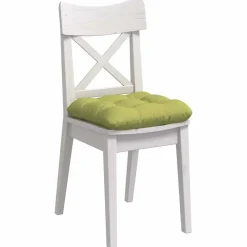 Woon- & Tuinaccessoires*vidaXL Zitkussens 4 pcs 40 x 40 x 12 cm Stof Lichtgroen