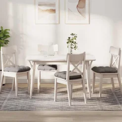 Woon- & Tuinaccessoires*vidaXL Zitkussens 4 pcs 40 x 40 x 12 cm Stof Taupe