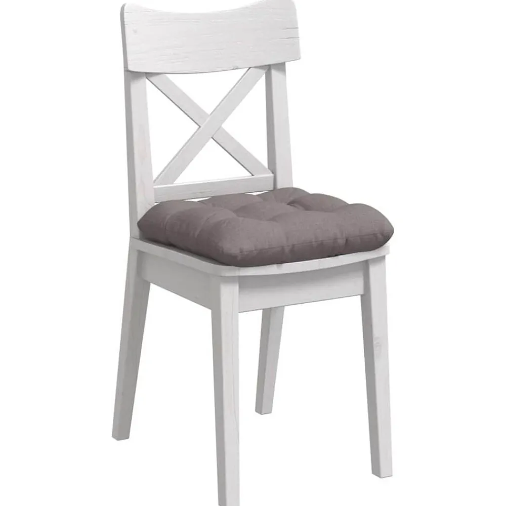 Woon- & Tuinaccessoires*vidaXL Zitkussens 4 pcs 40 x 40 x 12 cm Stof Taupe