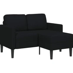 2-zitsbank met ligchaise L-vormig 125 cm stof>vidaXL