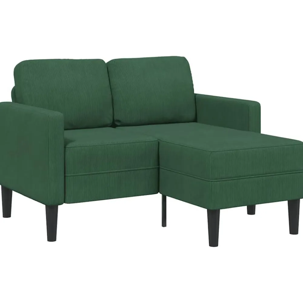 2-zitsbank met ligstoel L-vorm 125 cm linnen>vidaXL Best