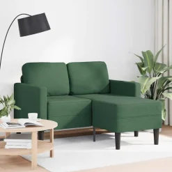 2-zitsbank met ligstoel L-vorm 125 cm linnen>vidaXL Best