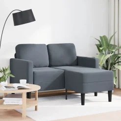 2-zitsbank met ligstoel L-vormig 125 cm fluweel>vidaXL Clearance