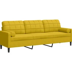 3-zitsbank met sierkussens 210 cm fluweel>vidaXL Outlet