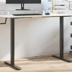 Zit-sta bureauframe (94-135)x60x(70-114) cm staal>vidaXL Outlet
