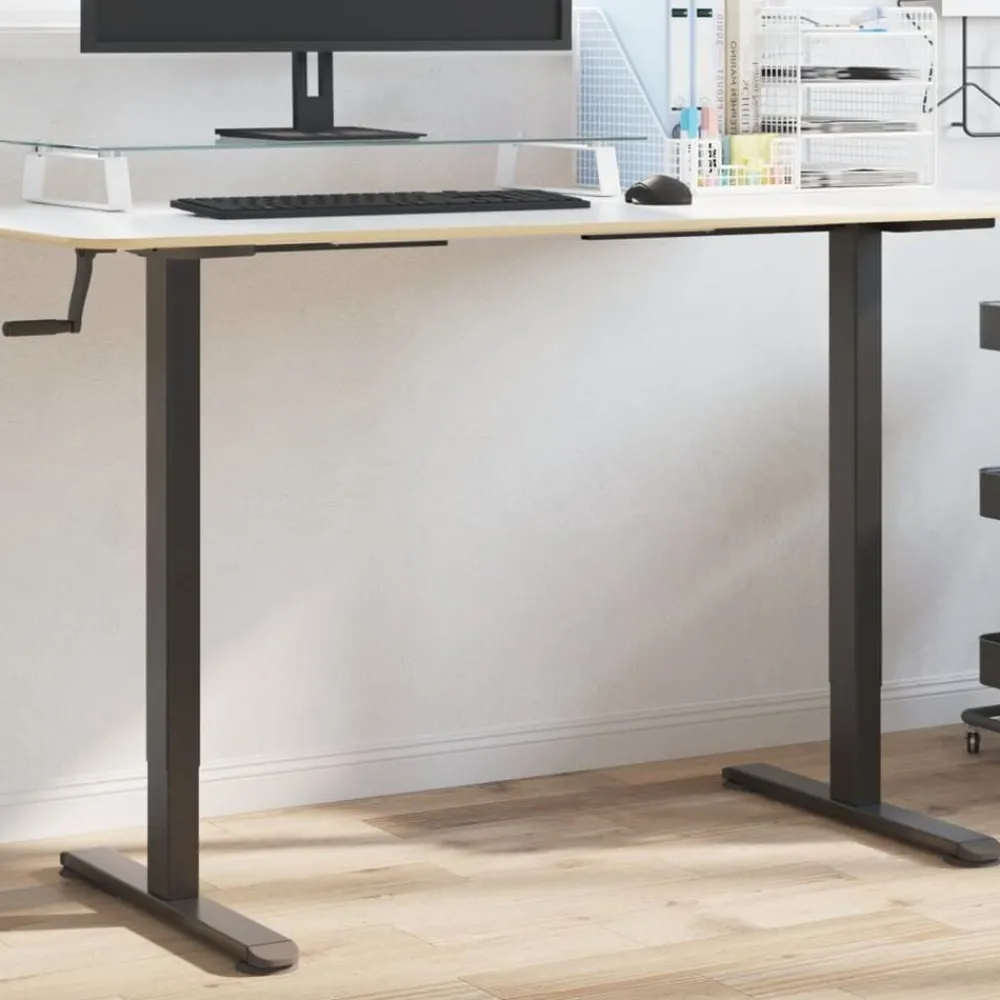 Zit-sta bureauframe (94-135)x60x(70-114) cm staal>vidaXL Outlet