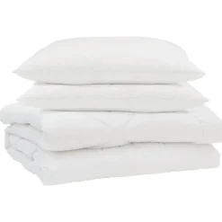 Zomer Dekbed met kussen 3 pcs Wit Microfibre>vidaXL Sale