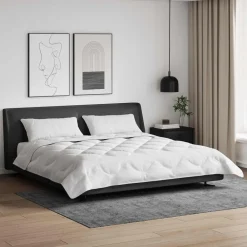 Linnengoed*vidaXL Zomer Dekbed met kussen 3 pcs Wit Microfibre