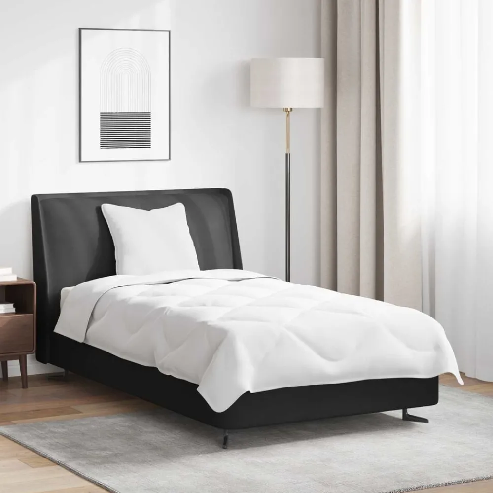 Linnengoed*vidaXL Zomer Dekbed met kussen 2 pcs Wit Microvezel