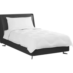 Linnengoed*vidaXL Zomer Dekbed met kussen 2 pcs Wit Microvezel
