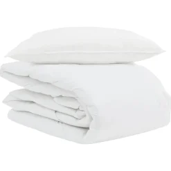 Zomer Dekbed met kussen 2 pcs Wit Donsveertjes>vidaXL Online