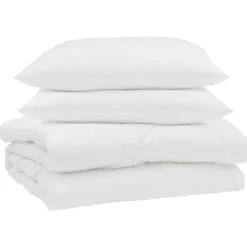 Zomer Dekbed met kussen 3 pcs Wit Microfibre>vidaXL Outlet
