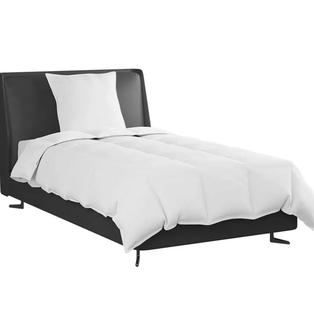Linnengoed*vidaXL Zomer Dekbed met kussen 2 pcs Wit Donsveertjes