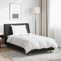 Linnengoed*vidaXL Zomer Dekbed met kussen 2 pcs Wit Donsveertjes