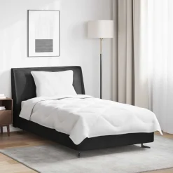 Linnengoed*vidaXL Zomer Dekbed met kussen 2 pcs Wit Microvezel