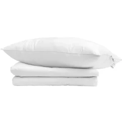 Zomer Dekbed met kussen 2 pcs Wit Donsveertjes>vidaXL New