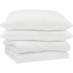 Zomer Dekbed met kussen 3 pcs Wit Microfibre>vidaXL New