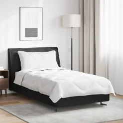 Linnengoed*vidaXL Zomer Dekbed met kussen 2 pcs Wit Microvezel