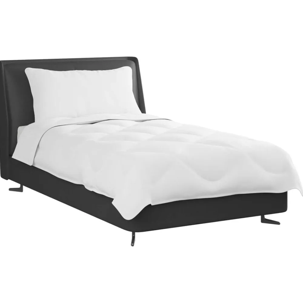 Linnengoed*vidaXL Zomer Dekbed met kussen 2 pcs Wit Microvezel