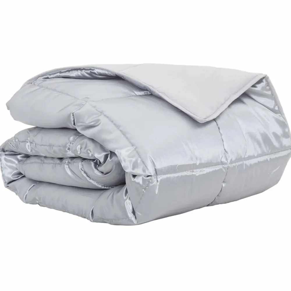 Zomer Dekbed 135 x 200 cm Satijn en Microfiber>vidaXL Clearance
