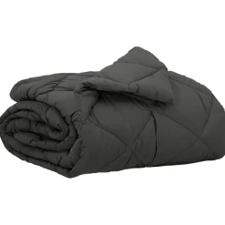 Linnengoed*vidaXL Zomerdekbed 200 x 135 cm Microfiber Antraciet