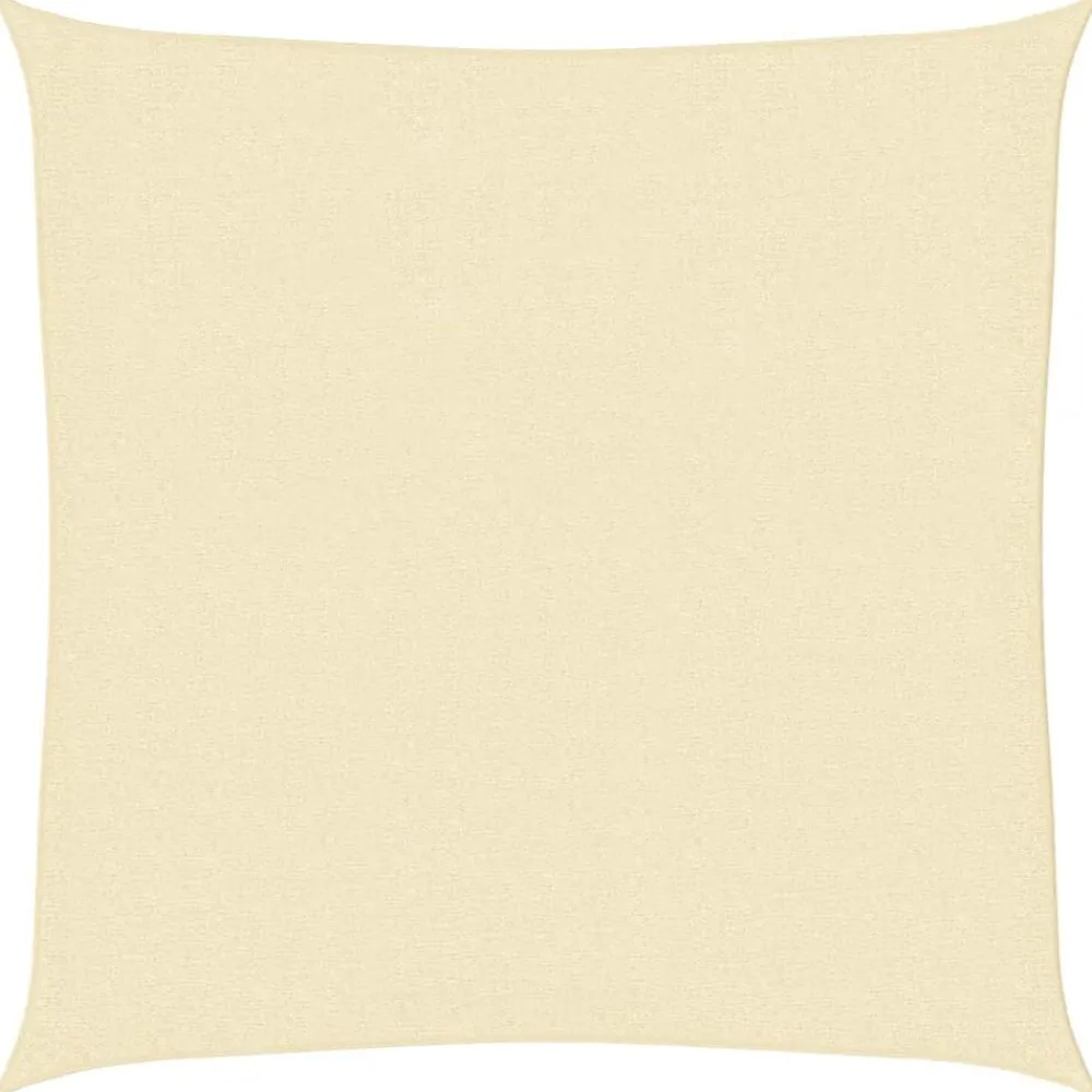 Tuin & Gazon*vidaXL Zonnescherm HDPE crème vierkant 3,6x3,6 m Crème