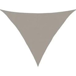 Tuin & Gazon*vidaXL Zonnezeil 160 g/m² driehoekig 2,5x2,5x3,5 m HDPE Lichtgrijs