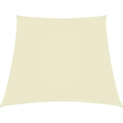 Tuin & Gazon*vidaXL Zonnezeil trapezium 2/4x3 m oxford stof crèmekleurig Crème