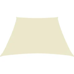 Tuin & Gazon*vidaXL Zonnezeil trapezium 2/4x3 m oxford stof crèmekleurig Cr&egrave;me