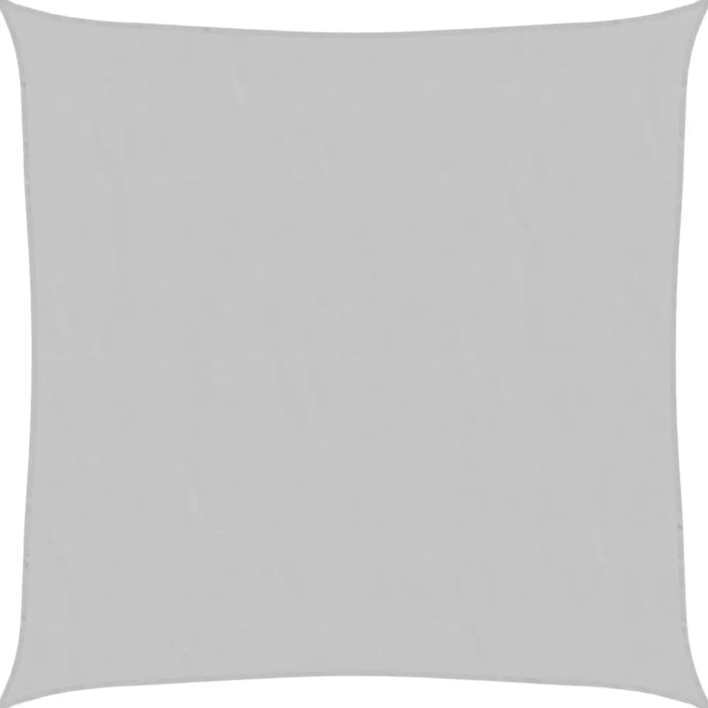 Tuin & Gazon*vidaXL Zonnezeil 2x2 m 100% polyester oxford Lichtgrijs