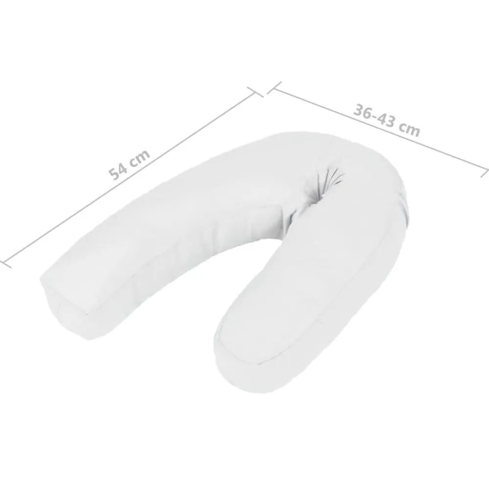Borstvoeding & Voeding*vidaXL Zwangerschapskussen J-vormig 54x(36-43) cm Wit