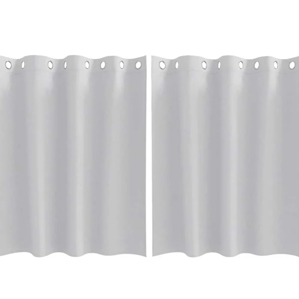 Zwart-out Gordijnen met Ringen 2 pcs 140 x 140 cm>vidaXL New
