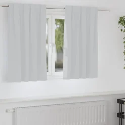 Zwart-out Gordijnen met Ringen 2 pcs 140 x 140 cm>vidaXL New