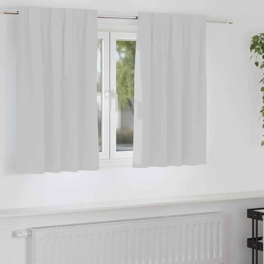 Zwart-out Gordijnen met Ringen 2 pcs 140 x 140 cm>vidaXL New