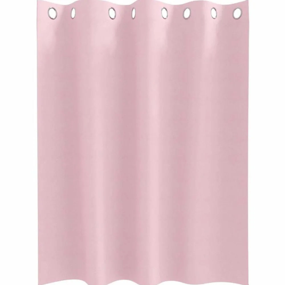 Woon- & Tuinaccessoires*vidaXL Zwart-out Gordijnen met Ringen 2 pcs 140 x 140 cm Babyroze