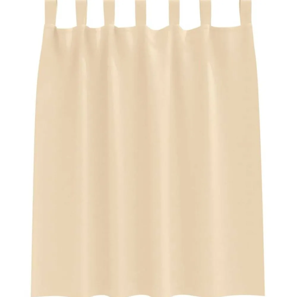 Zwart-out Gordijnen met Ringen 2 pcs Crème 140 x 140 cm>vidaXL Clearance